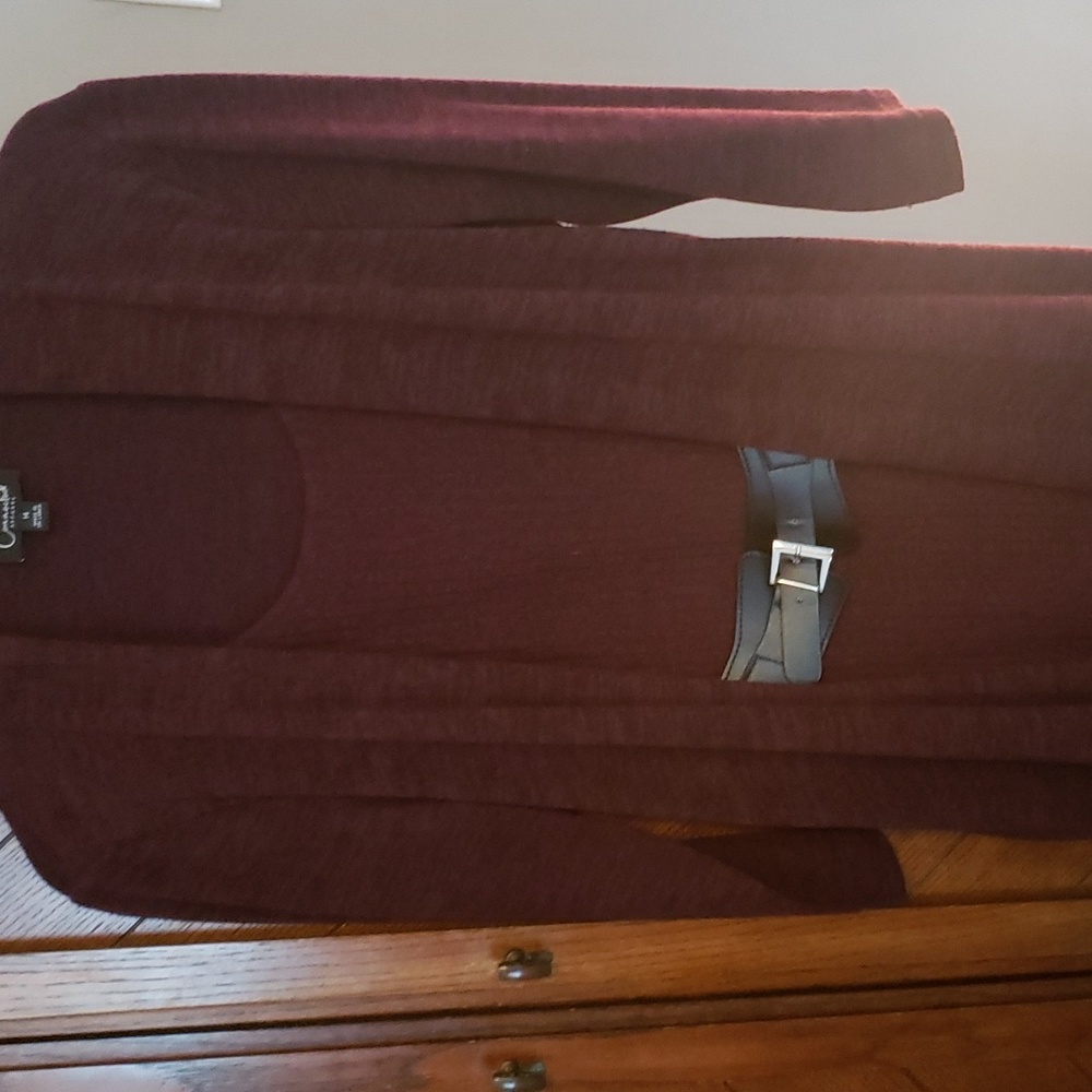 Maroon one piece sweater dress. Size 14